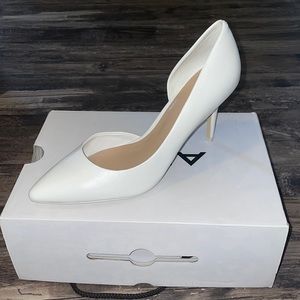 Aldo white heels